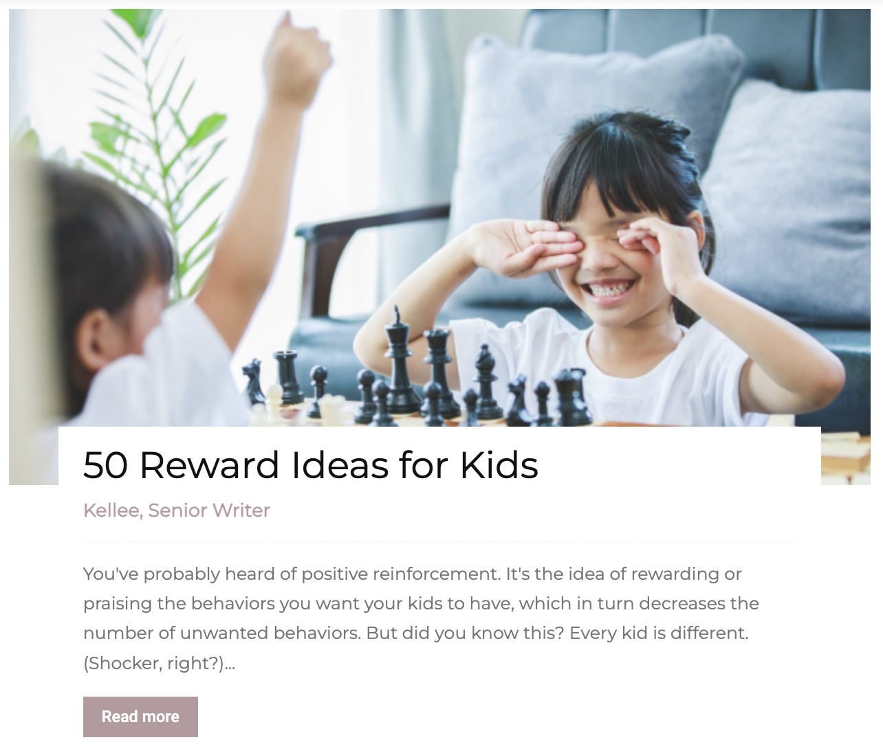 Reward Ideas Article